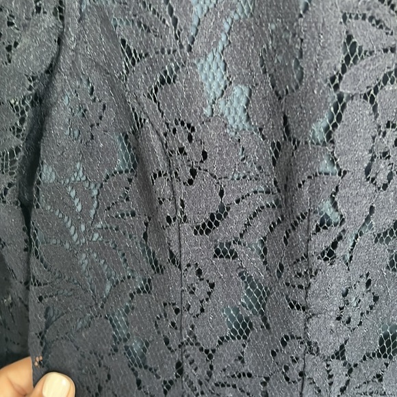 French Connection navy lace dress, size 10 - Picture 3 of 4